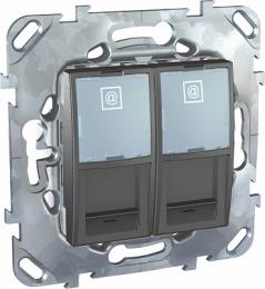 Изображение продукта Розетка компьютерная 2хRJ45 Schneider Electric Unica 